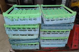 10 x Dish Washer Glass Trays - Dimensions: 50 x 50 cms