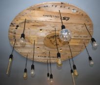 1 x Ceiling Light - Dimensions: H80 x W133 x D133 cms