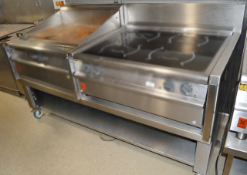 1 x Stainless Steel Double Griddle Appliance Stand - Suitable for 1 x 80cm and 1 x 90cm Griddles