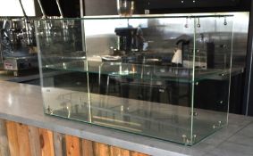 1 x Glass Display - Dimensions: H50 x W90 x D35 cms