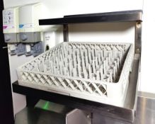 1 x Stainless Steel Wall Mounted Dishwasher Tray Shelf with Tray