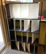 1 x Upright Shelving Unit Featuring Acrylic Dividers