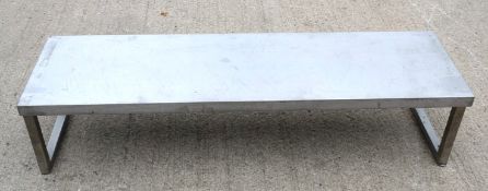 1 x Stainless Steel Countertop Shelf - Dimensions: H30 x W136 x D40 cms - CL694 - Ref: WAH343 -