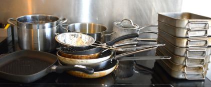 1 x Assorted Collection of Pots, Pans and Cooking Trays