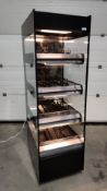 1 x Nuttall Flexserve Zone 600 4 Tier Square Heated Food To Go Cabinet