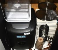 1 x Assorted Collection to Include Polar Ice Machine, Plates, Cake Displays, Cups