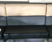 5 x Sections of Banquetting Seating Benches - Dimensions: H x W x D cms
