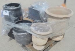 1 x Assorted Pallet Job Lot Consisting of Large Planters & Lighting - From a Premium Garden Retailer