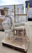 1 x Assorted Pallet Job Lot From a Premium Garden Retailer Inc Dining Chairs, Stools, Firewood Stand