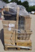 1 x Assorted Pallet Job Lot From a Premium Garden Retail Inc. Bistro Table, Bench, Cabinet & More