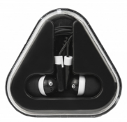 500 x Sets of Mini Earphones with Protection Cases - Colour: Black - New Boxed Stock - Ref: 303049.0