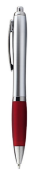 1,000 x Curvy Ballpens - Ball Point Pens Finished in Silver with Red Grips - New Boxed Stock