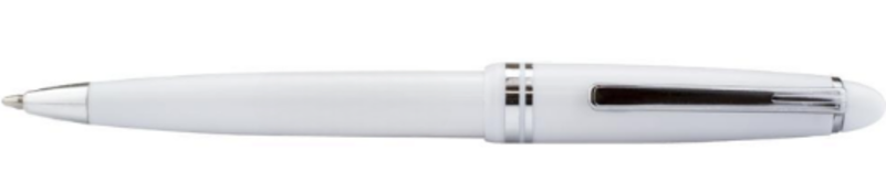 3,000 x Alpine Push Action Ballpens with Black Ink - Colour: White - New Boxed Stock - Ref: 102073.