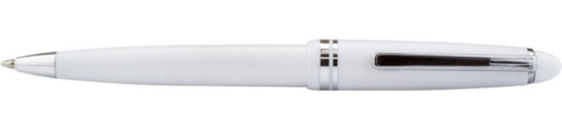 1,000 x Alpine Push Action Ballpens with Black Ink - Colour: White - New Boxed Stock - Ref: 102073.