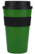 36 x Milano 450ml Travel Coffee Mugs With Lids - Colour: Emerald Green - New Boxed Stock - Ref: 7014