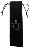 1,000 x Black Velvet Pen Pouches with the ICE London logo - Gold - Ref: TSC-ICE900300 - CL945 -
