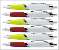4,000 x Ovale Ballpens Featuring a Rubberised Grip and Black Ink