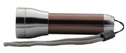 500 x Aluminium LED Pocket Torch- Brushed Steel Effect Finish - Colour: Bronze - New Boxed Stock