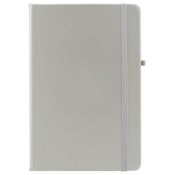 100 x Abbey A5 Soft Feel PU Cover Notebooks Featuring FSC Certified Paper, Coloured Elastic Closure,
