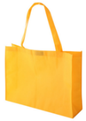 2,000 x Big Shopper Washable Bags with Velcro Fasteners - Colour: Yellow - New Boxed Stock