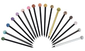 990 x Ice London Glitter Ball Pencils - Colour: Gold/Gold - New Boxed Stock - Ref: TSC-ICE200227 -