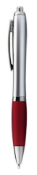250 x Curvy Ballpens - Ball Point Pens Finished in Silver with Red Grips - New Boxed Stock
