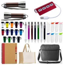 Contents of a Promotional Merchandise Supplier Featuring a Large Quantity of New Boxed Promo Stock - Drinking Flasks, Bags, Pens, Books & More!