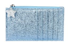 400 x Crushed Foil Card & Coin Purses - Colour: Blue - New Boxed Stock - Ref: TSC-ICE800423 -