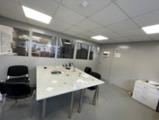 1 x GIGANT Double Skin Partition Office - 400 (Wall With Door) X 510 (Wall With Windows) cm - Origin