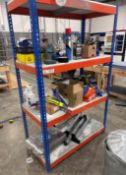 1 X Metal Shelving Bay With Contents - 143(W) X 62(D) X 199(H) cm - Ref: LB195 - CL1019 -