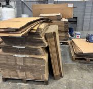 1 x Large Assortment Of Cardboard Boxes [0201 Single Wall], Foam & Bubble Wrap, Foam & Cardboard