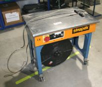 1 x STRAPEX Variable Tension Strapping Machine - Heat Seal Bound On Wheel - Single Phase - Ref: 51 -