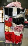 1 x Contents Of Trolley - Assortment Of Tubular Cotton Fabric For Sweatshirts/Hoodies, T-Shirt
