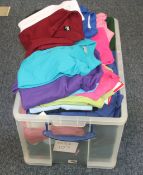 1 x Box Of Adults Poloshirts - Mixed Colurs And Sizes - Ref: 107 - CL1030 - Location: Anglesey