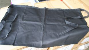 60 x Black Short Aprons With Pocket - Ref: 142 - CL1030 - Location: Anglesey LL77Collection