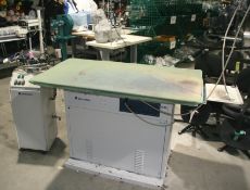 1 x ROTONDI Vacuum Press Table + Steam Boiler Iron Table Is Single Phase. Boiler Is 3 Phase - Ref: