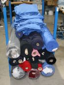 1 x Contents Of Stillage -Assortment Of Fabrics, Including Carringtons Teredo Full Roll, 1