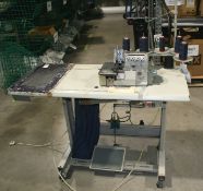 1 x SAHL 5 Thread Over Locker - Air Thread Cut, Air Foot Lift, Single Phase - Wheeled - Ref: 10 -