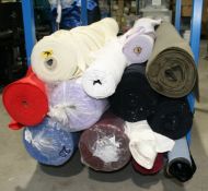 1 x Contents Of Stillage -Assortment Of Fabrics, Including Carringtons Teredo Full Roll Hospital