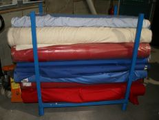 1 x Contents Of Stillage - Mainly Polycotton Fabric Including Carrington Toredo Blue And Rubitex Red