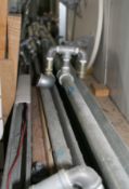 1 x Bundle Of Compressed Air Transport Pipes + Push In Fitting + Electrical Trunking/Cabling