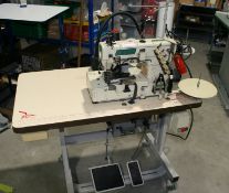 1 x YAMATO Cover Stitch Machine C/W With Binder Attachment Vf2503-156 - Twin Needle - 3 Phase -