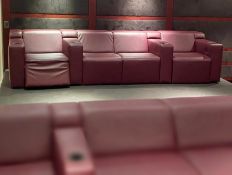 1 x CINEAK Luxury Custom-made Adjustable Cinema Seating Row - CL1031 - NO VAT ON THE HAMMER -