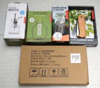 1 x Gardener Accessory Job Lot Featuring Glass Mister, Geo Vase, Water From a Crystal, Bird Garden