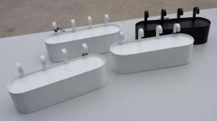 4 x Key Hooks - 3 White, 1 Black - Ref: GTC785/GTRC20 - CL1017 - Location: Altrincham