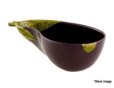 1 x BORDALLO PINHEIRO Aubergine Deep Salad Bowl - Original Price £99.95 - Ref: HNB265/6887160
