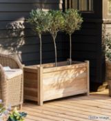 1 x Aldsworth Solid Wood 110-Litre Trough Planter - Original RRP £250.00 - Ref: GTC900 - CL1017 -