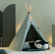 1 x NOBODINOZ 'Nevada Tipi' Contemporary Children's Play Teepee Tent, Crafted in an Organic Cotton