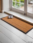 1 x Charcoal Border Doormat Double Natural - Ref: GTC564/RC - CL1017 - Location: Altrincham