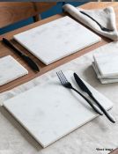 1 x Set Of 2 Marble Placemats - White - Boxed - RRP £28.00 - Ref: GTC527/GTCC12 - CL1017 - Location:
